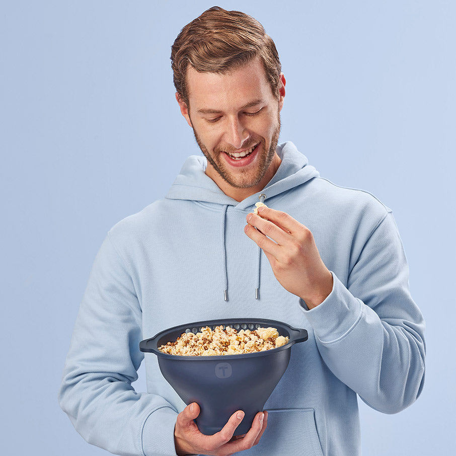tupperware wow pop do mikrofalówki maszyna do popcornu typu „wszystko w jednym mineral blue nocturnal sea