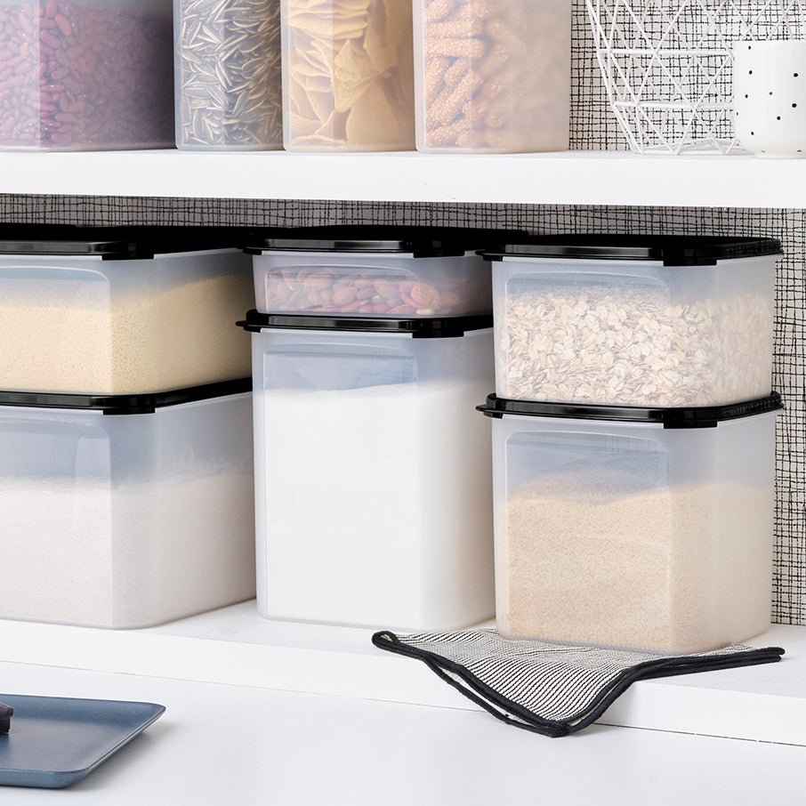 tupperware modular mates square 3 pojemnik do przechowywania żywności czarny jak smoła