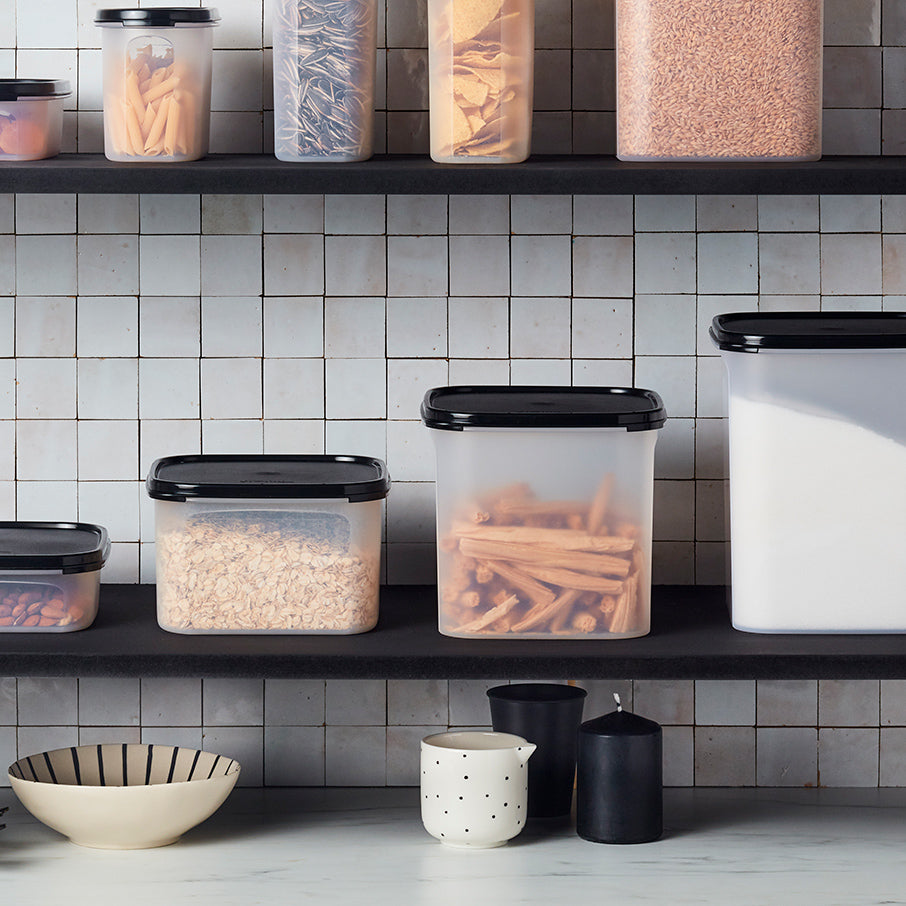 tupperware modular mates square 3 pojemnik do przechowywania żywności czarny jak smoła