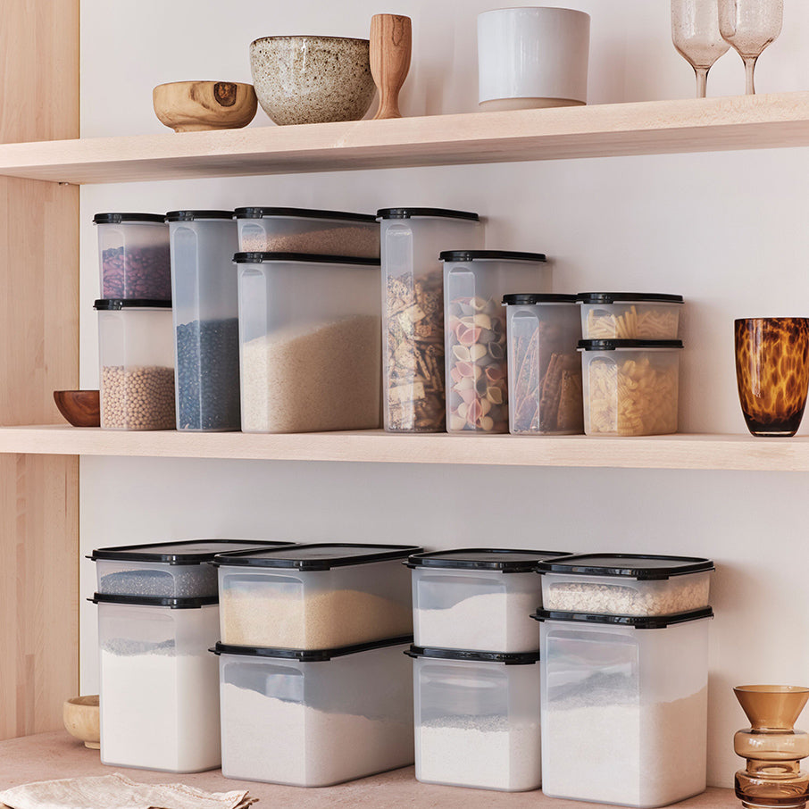 tupperware modular mates square 4 pojemnik do przechowywania żywności czarny jak smoła