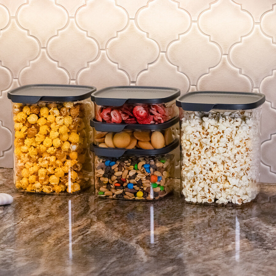 tupperware ultra clear square zestaw 5 elementów cosmos pieczątki