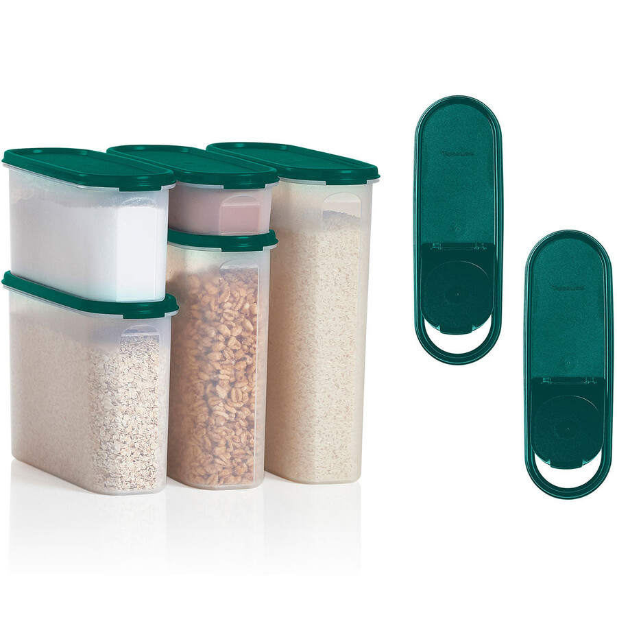 zestaw tupperware modular mates super oval czarny jak smoła