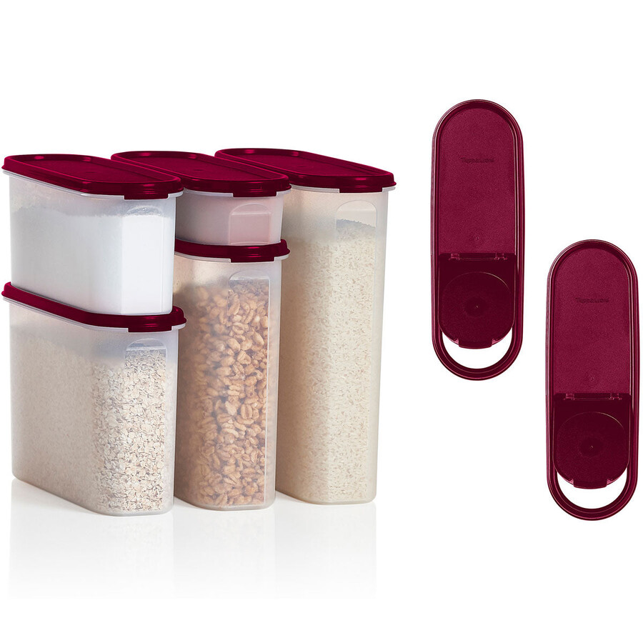 zestaw tupperware modular mates super oval czarny jak smoła