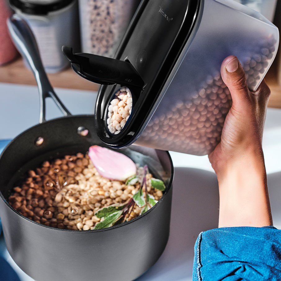 tupperware modular mates oval pojemniki pour-all pojemniki do przechowywania żywności czarny jak smoła