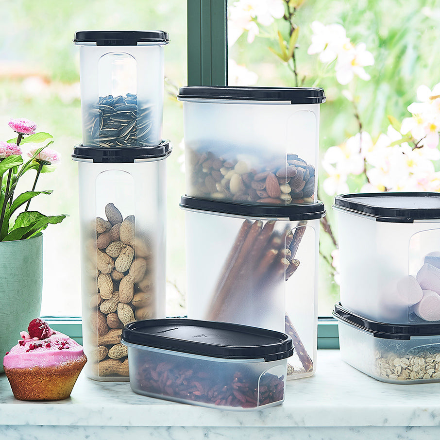 tupperware modular mates oval 1 pojemnik do przechowywania żywności czarny jak smoła