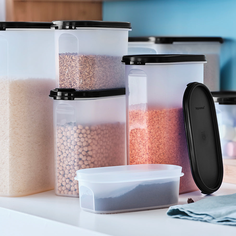 tupperware modular mates oval 1 pojemnik do przechowywania żywności czarny jak smoła