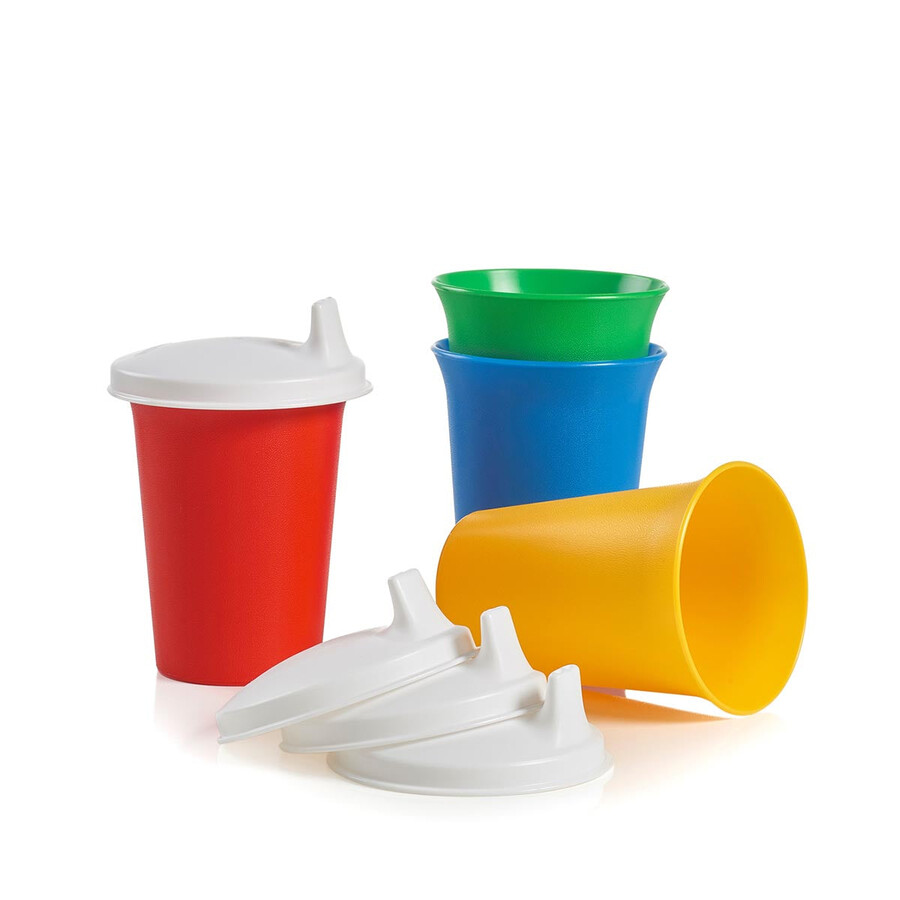 zestaw kubków bell tumblers i sipper seal zielony żółty czerwony niebieski