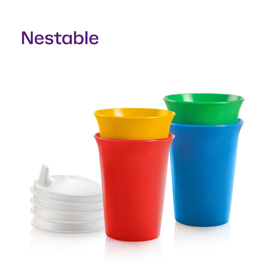 zestaw kubków bell tumblers i sipper seal zielony żółty czerwony niebieski