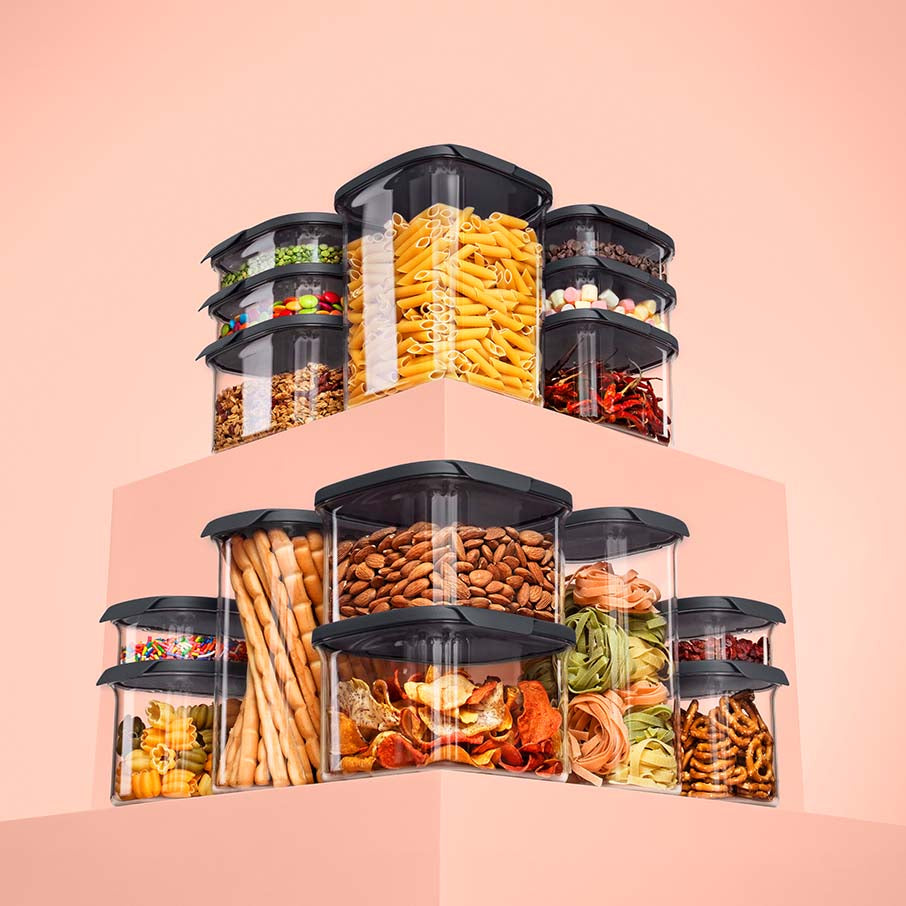 tupperware ultra clear square 15 filiżanek 36 l cosmos pieczęć