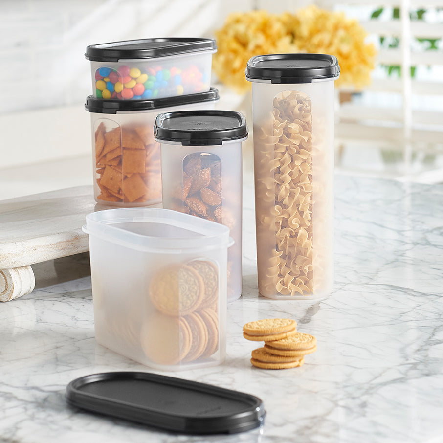 tupperware modular mates oval 2 pojemnik do przechowywania żywności czarny jak smoła