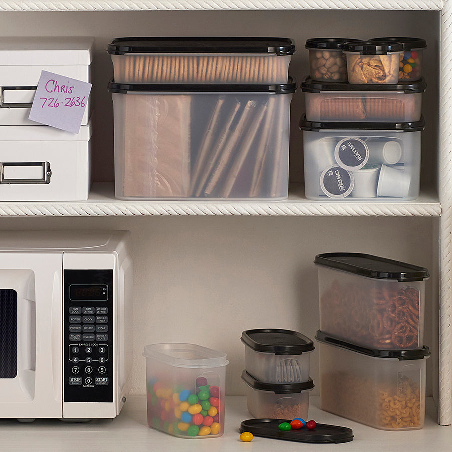 tupperware modular mates oval 2 pojemnik do przechowywania żywności czarny jak smoła