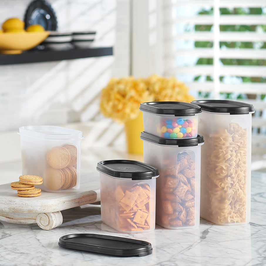 tupperware modular mates oval 3 pojemnik do przechowywania żywności czarny jak smoła