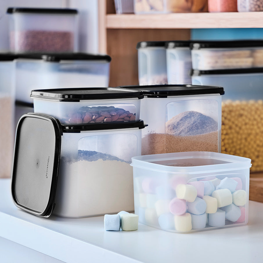 tupperware modular mates square 2 pojemnik do przechowywania żywności czarny jak smoła