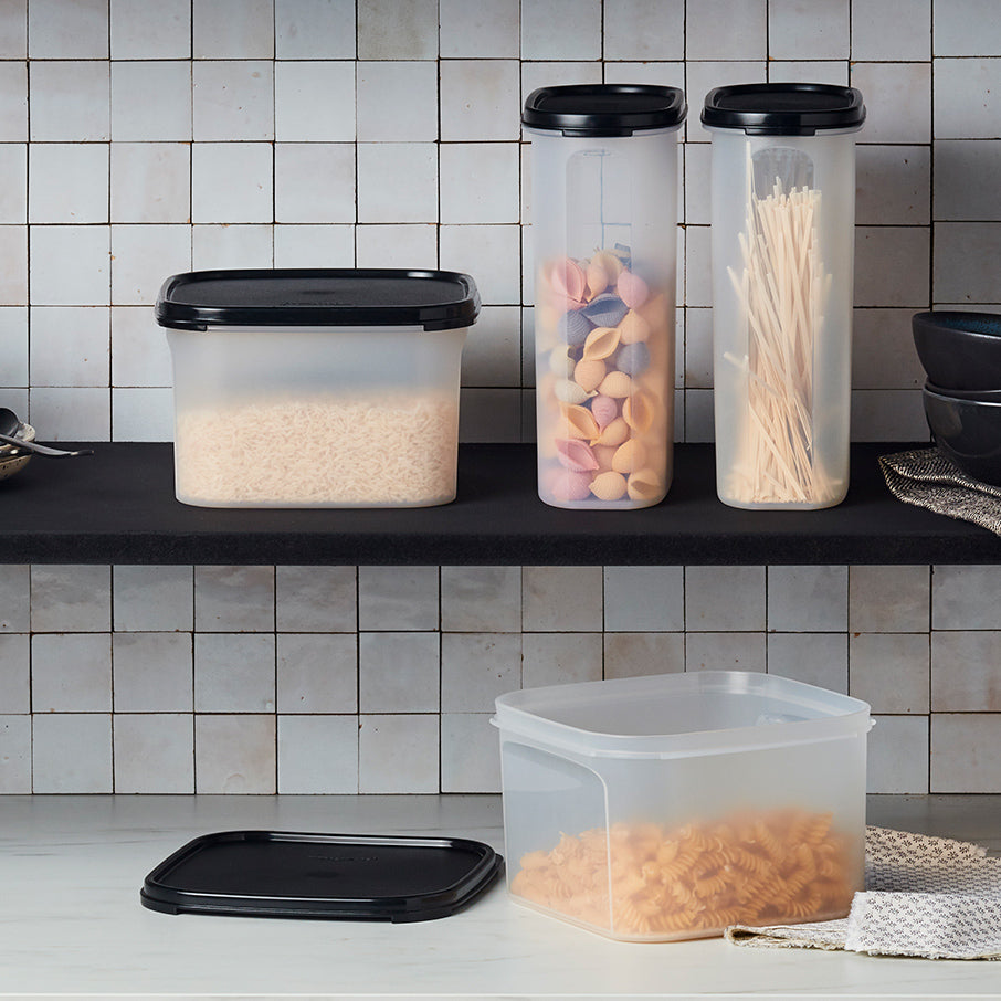 tupperware modular mates square 2 pojemnik do przechowywania żywności czarny jak smoła