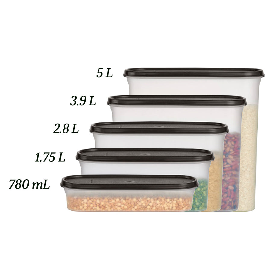 tupperware modular mates super oval 2 pojemnik do przechowywania żywności czarny jak smoła