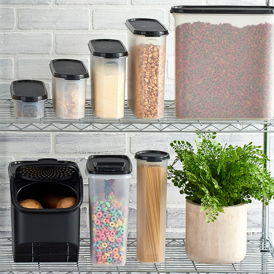 dozownik do spaghetti tupperware modular mates pojemnik do przechowywania makaronu czarny jak smoła