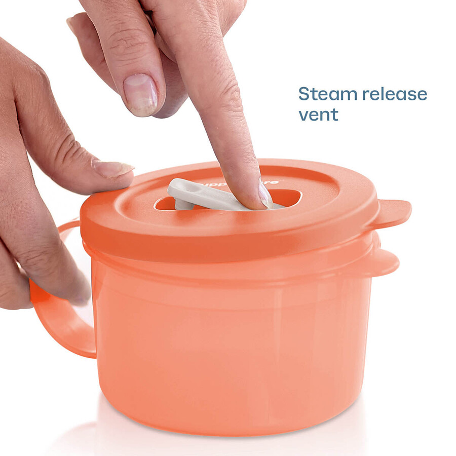 kubek do zupy tupperware crystalwave plus do mikrofalówki zestaw 2 szt. szczelny przytulny różowy