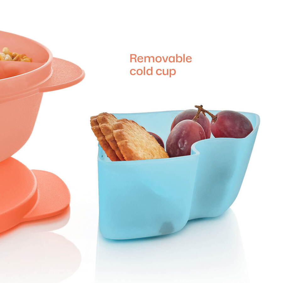 crystalwave plus lunch n dish z zimnym kubkiem pomarańczowy niebieski