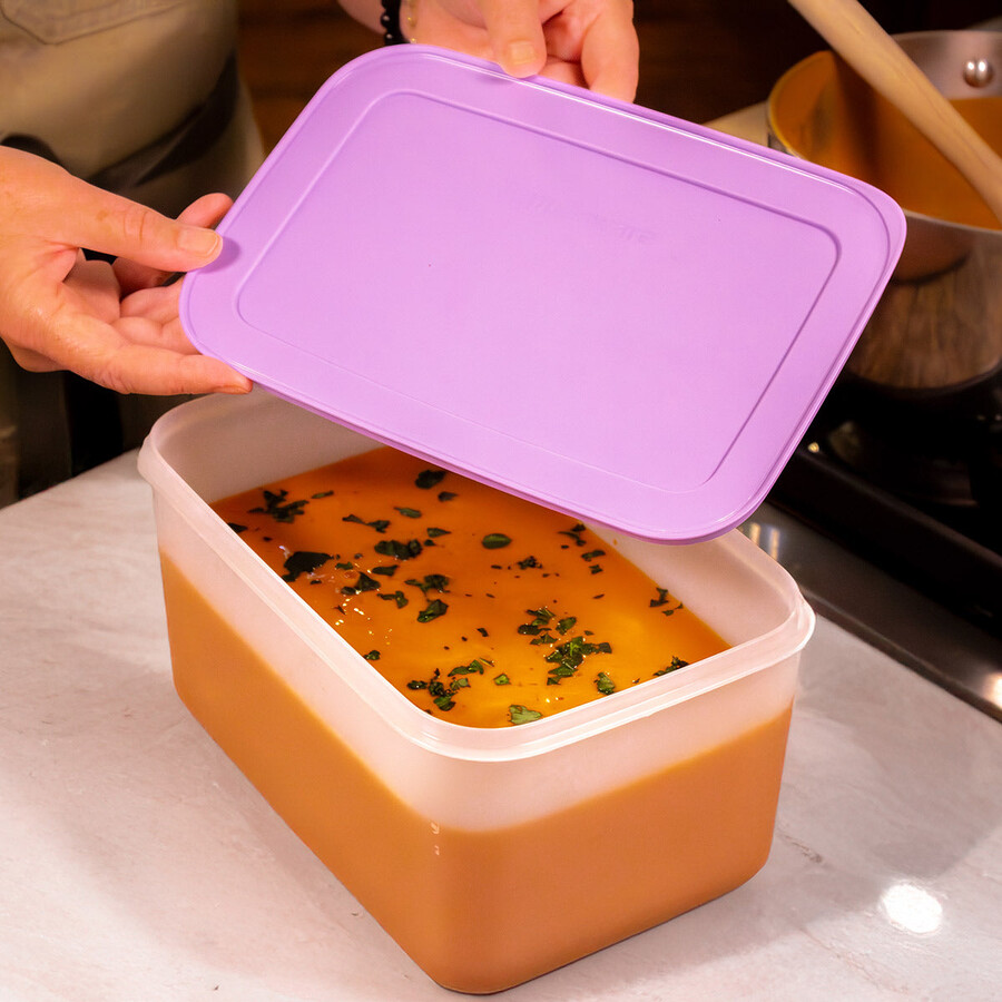 tupperware freezer mates plus Średnio głęboki pojemnik do przechowywania żywności pokrywka sorbetowa