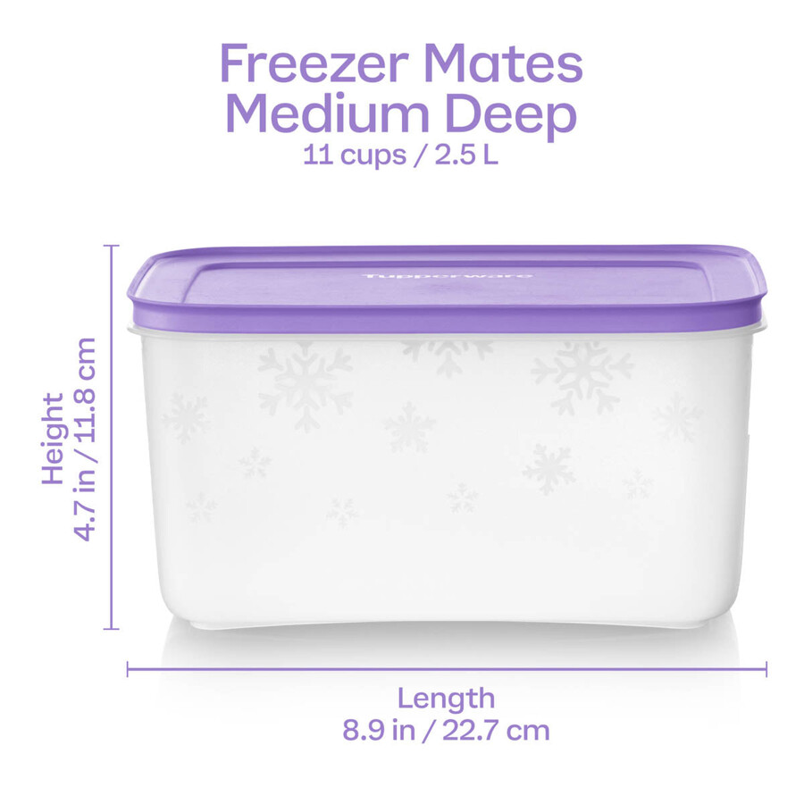 tupperware freezer mates plus Średnio głęboki pojemnik do przechowywania żywności pokrywka sorbetowa
