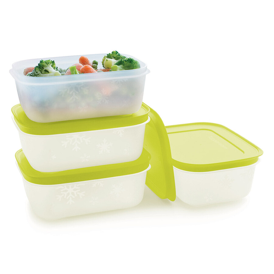 tupperware freezer mates plus mały płytki zestaw 4 pojemników
