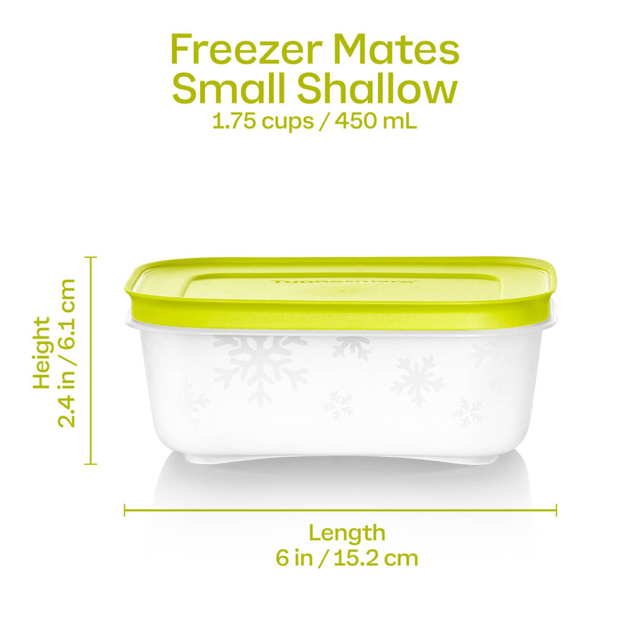 tupperware freezer mates plus mały płytki zestaw 4 pojemników