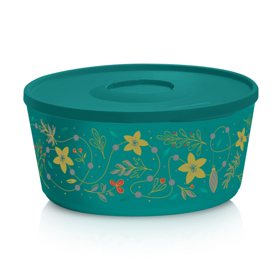 miska do serwowania tupperware holiday holly przechowywanie żywności 18 filiżanek 43 tajemnicza zieleń