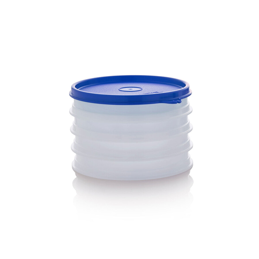 zestaw pojemników na hamburgery tupperware pojemnik na duże kotlety jaskrawy błękit