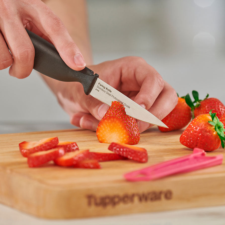 nóż do obierania tupperware amazing series rubine red