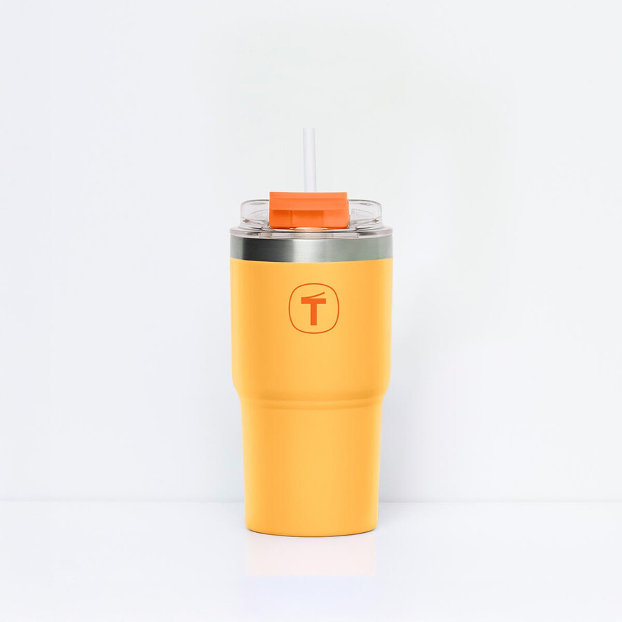 kubek tupperware big t 630 ml 21 uncji sunset-orange