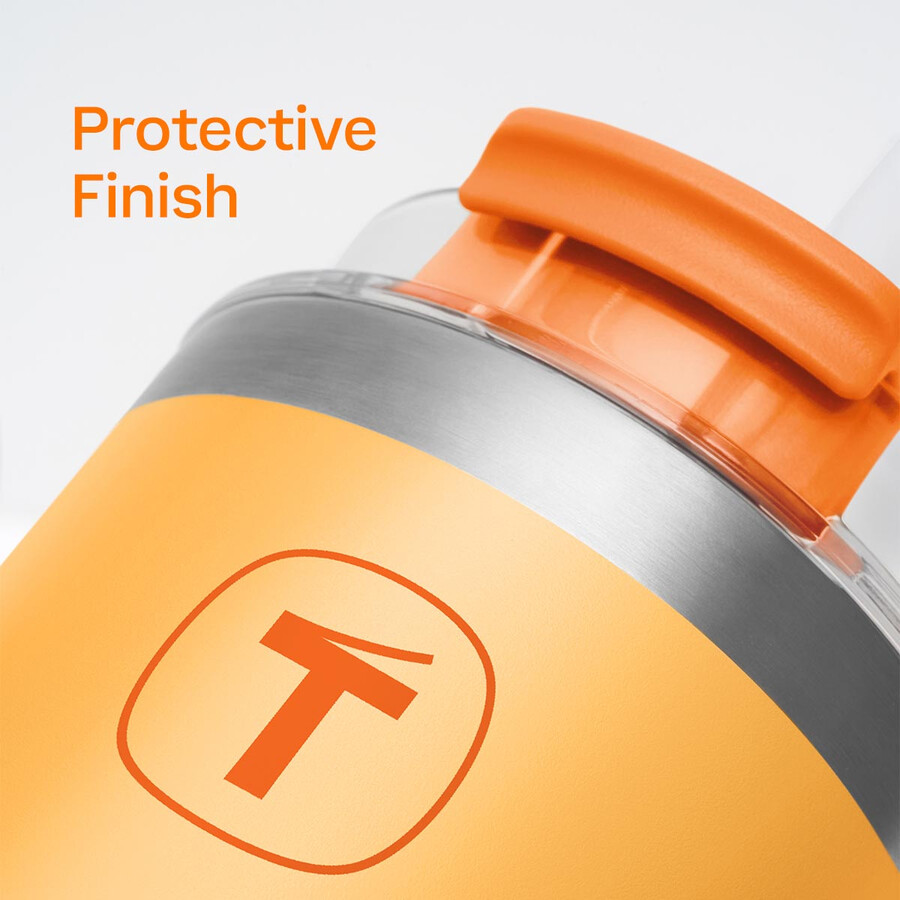 kubek tupperware big t 630 ml 21 uncji sunset-orange