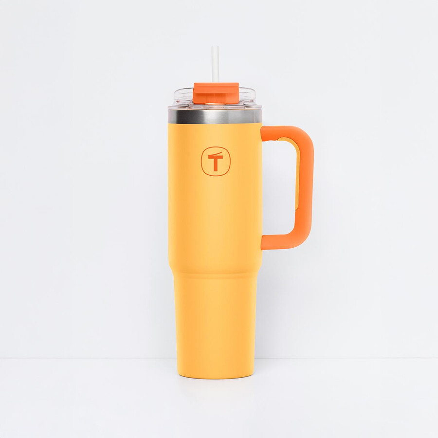 kubek tupperware big t 37 uncji 11 l sunset-orange