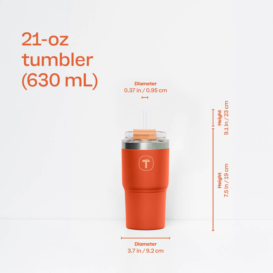 kubek tupperware big t 630 ml 21 uncji marigold-muse