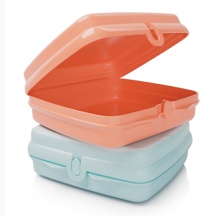 pojemniki na kanapki tupperware – 2 łatwe do otwarcia pudełka na lunch dla dzieci