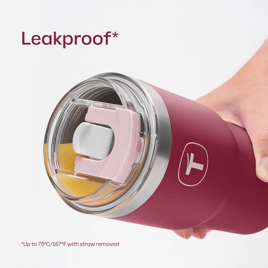 kubek tupperware big t 630 ml 21 uncji plum-cheers