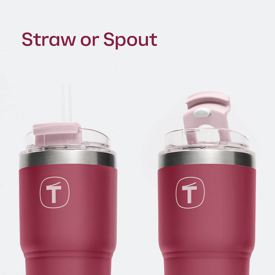 kubek tupperware big t 630 ml 21 uncji plum-cheers