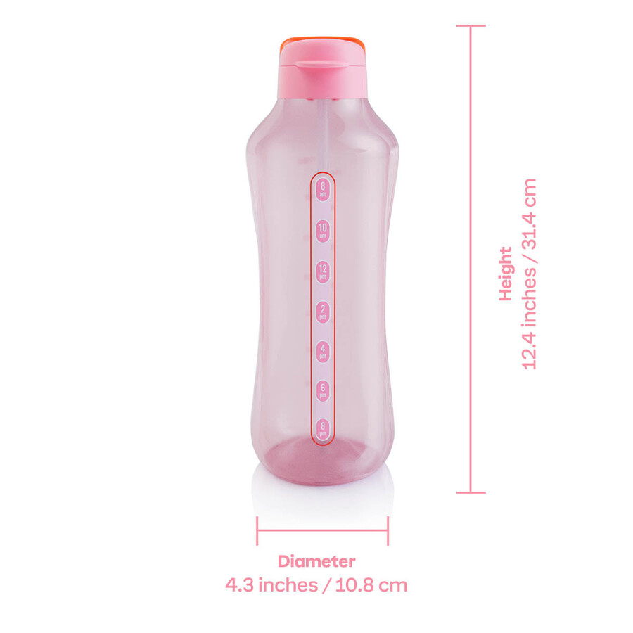 butelka na wodę tupperware aquavibe 2 l różowa miękki cukierek