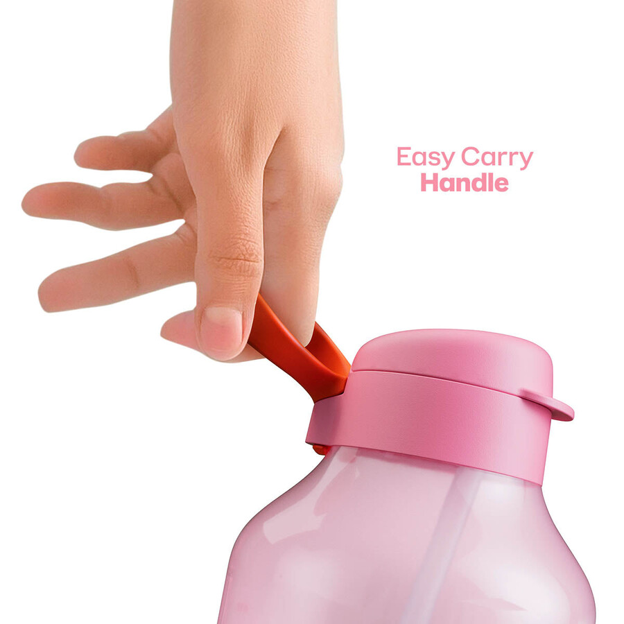 butelka na wodę tupperware aquavibe 2 l różowa miękki cukierek
